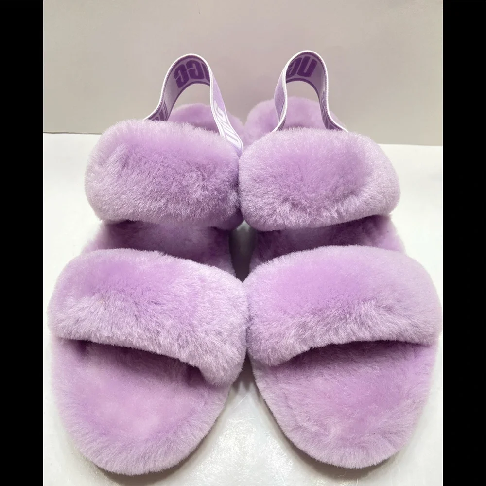 NEW UGG Oh Yeah Plushy Soft Slide Slippers Women's Shoes Sandal_2